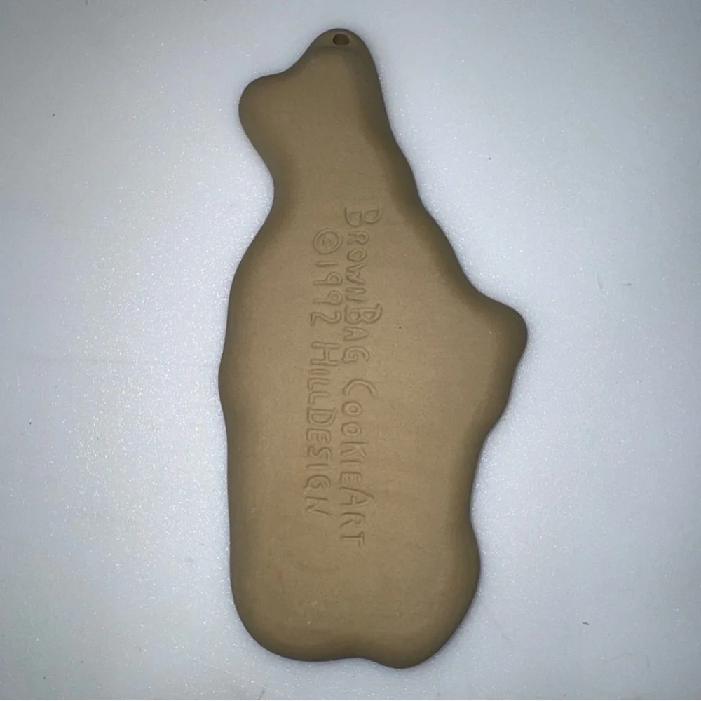 Brown Bag Stoneware GARDEN RABBIT Cookie Press Mold Retired 1992 Easter Bunny